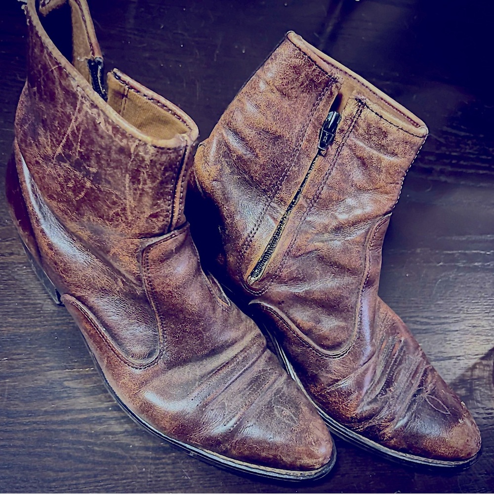 Vintage Men’s Ankle Cowboy Boots 1970s Gem